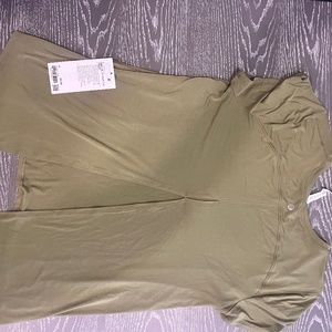 Lulu lemon  Army green Open up Tie Back T